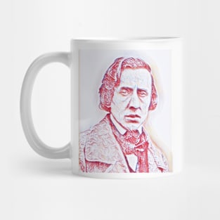 Frédéric Chopin Portrait | Frédéric Chopin Artwork | Line Art Mug